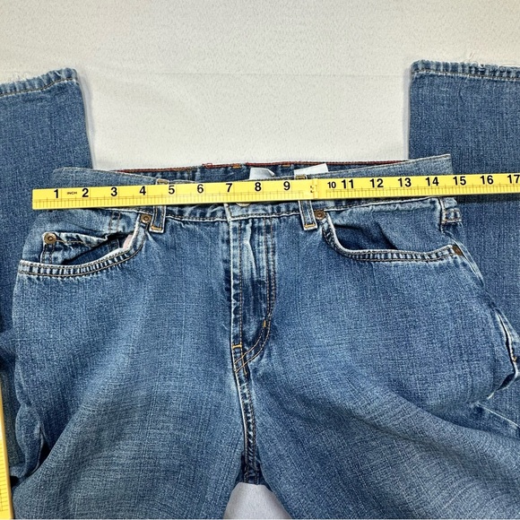 VTG Lucky Brand Sz 10 Peanut Pant Lower Rise Long Flare Women’s Jeans USA 90s - Picture 8 of 11